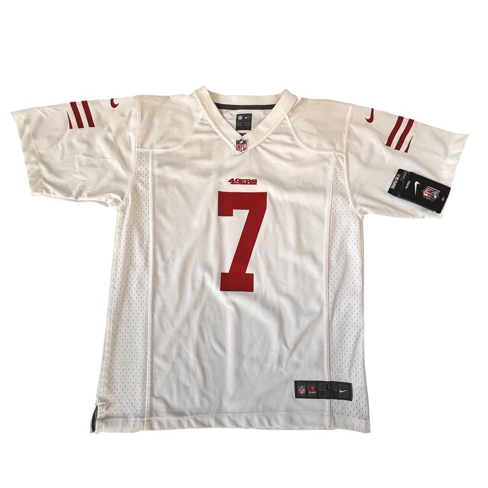 Nike San Francisco 49ers Colin Kaepernick 7‎ Youth Jersey Large White New
